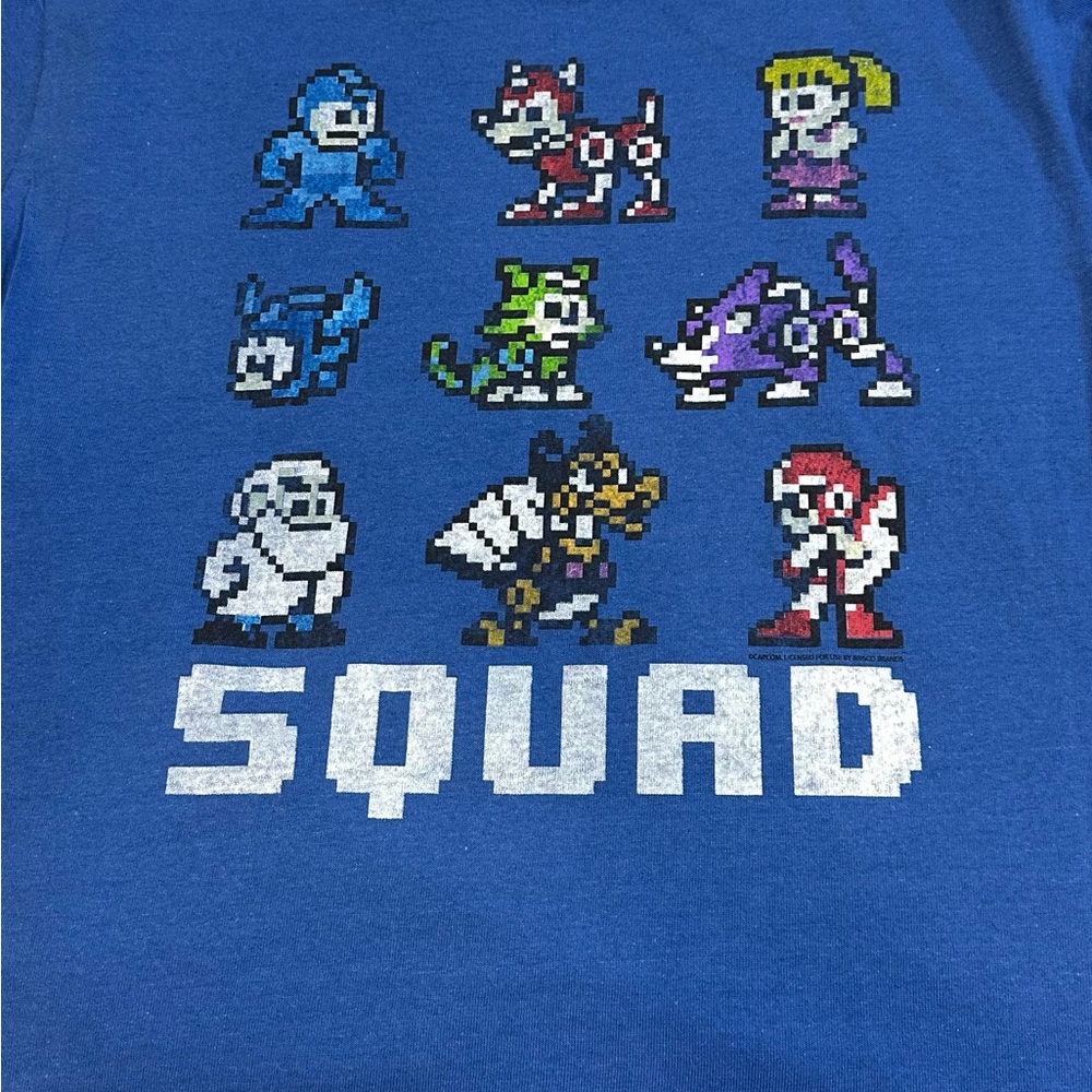 Mega Man Squad Goals Game Character Graphic T-Shirt for Men or Women - Picture 7 of 7